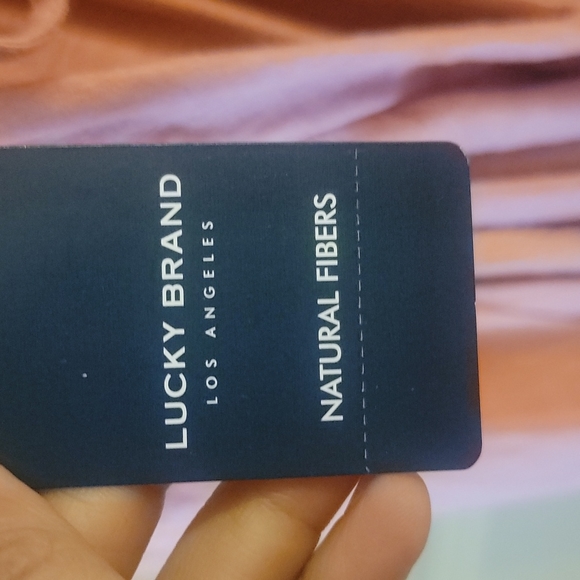 Lucky Brand Apricot Boho knit maxi dress size XL - Picture 5 of 12